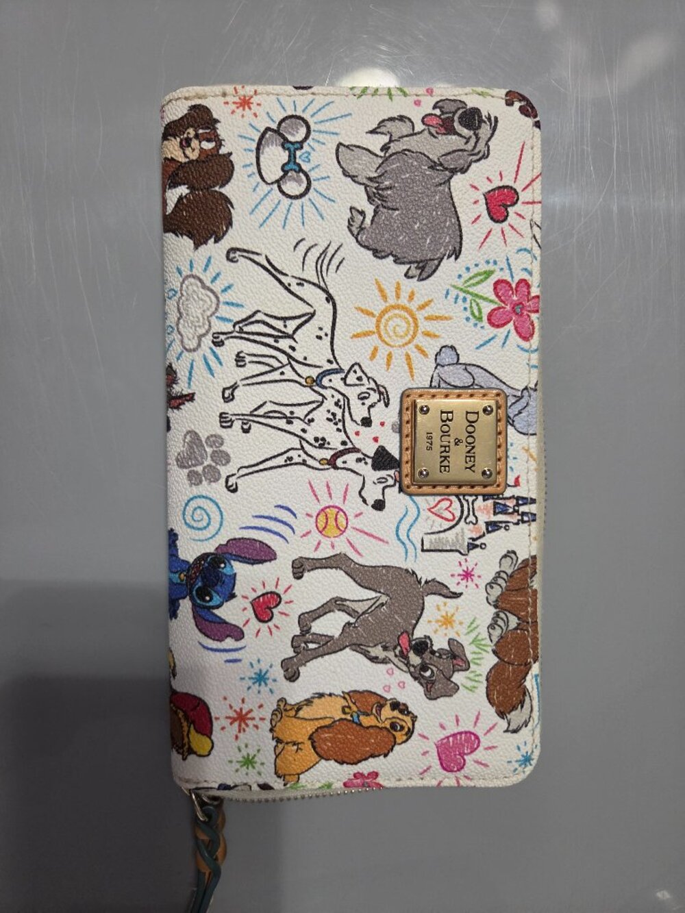 Dooney & Bourke Disney Dogs Sketch Zip-Around Wallet